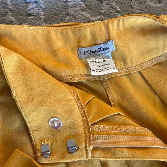 Flying Tomato Wide Leg Trouser - Mustard Yellow - Small - Picture 4 of 4